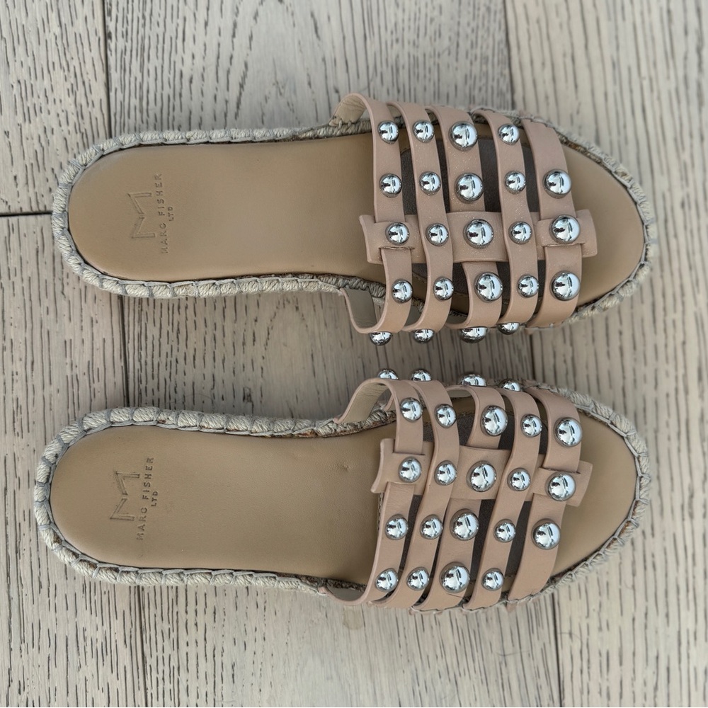Marc Fisher LTD Tamie Espadrille Studded Slide